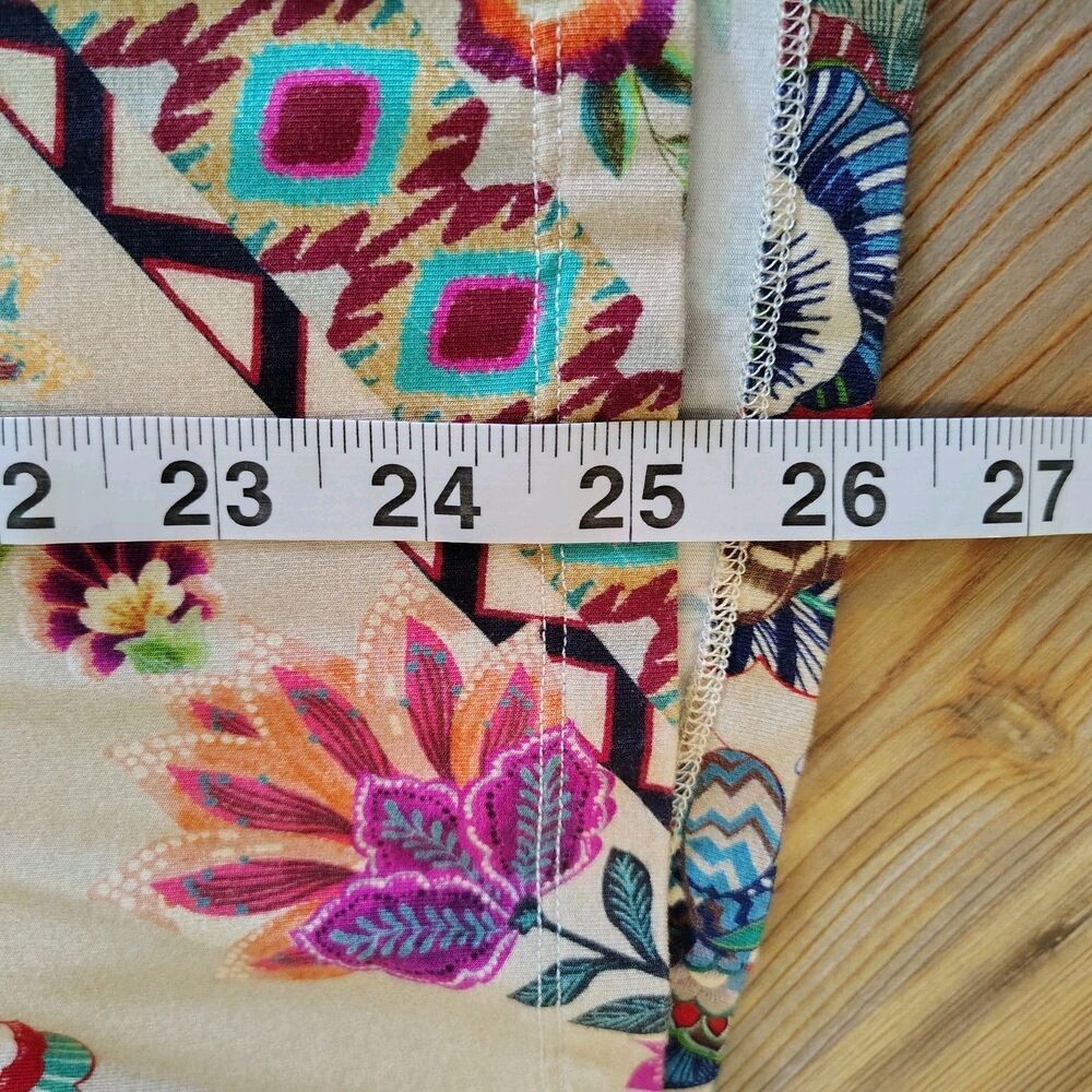 Johnny Was Zakis Top XS Boho Floral Paisley Art to Wear Multicolor Artsy Soft - Picture 6 of 7